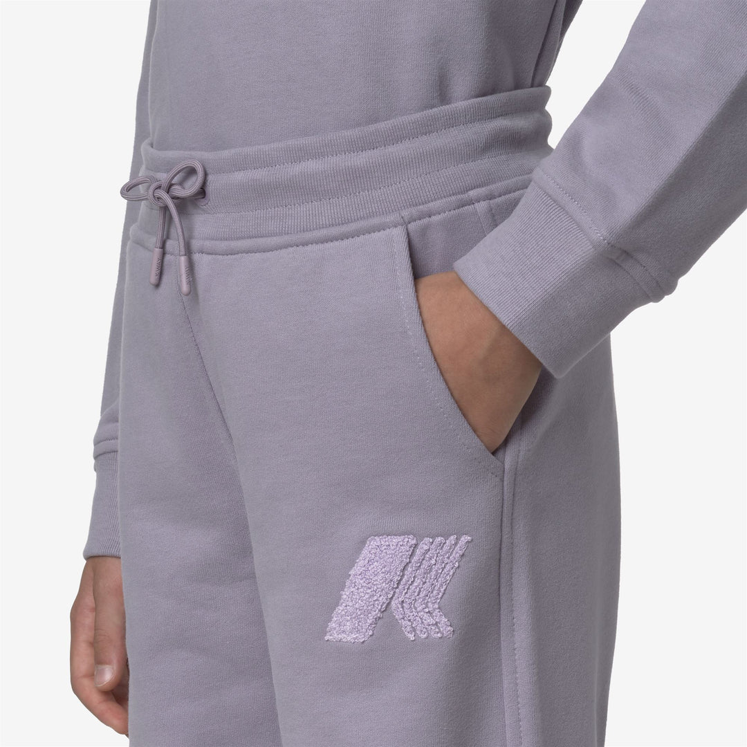 Pantaloni sportivi in ​​cotone per bambina Violet main