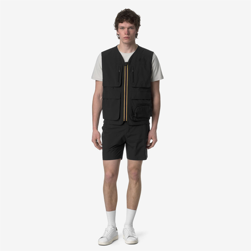 Grey Black Men's Cargo Outdoor Shorts with Waterproof Features 02