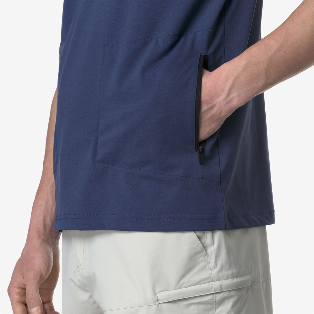 T-Shirt Unisex Pieghevole Blu Cobalto in Poliestere Riciclato 02