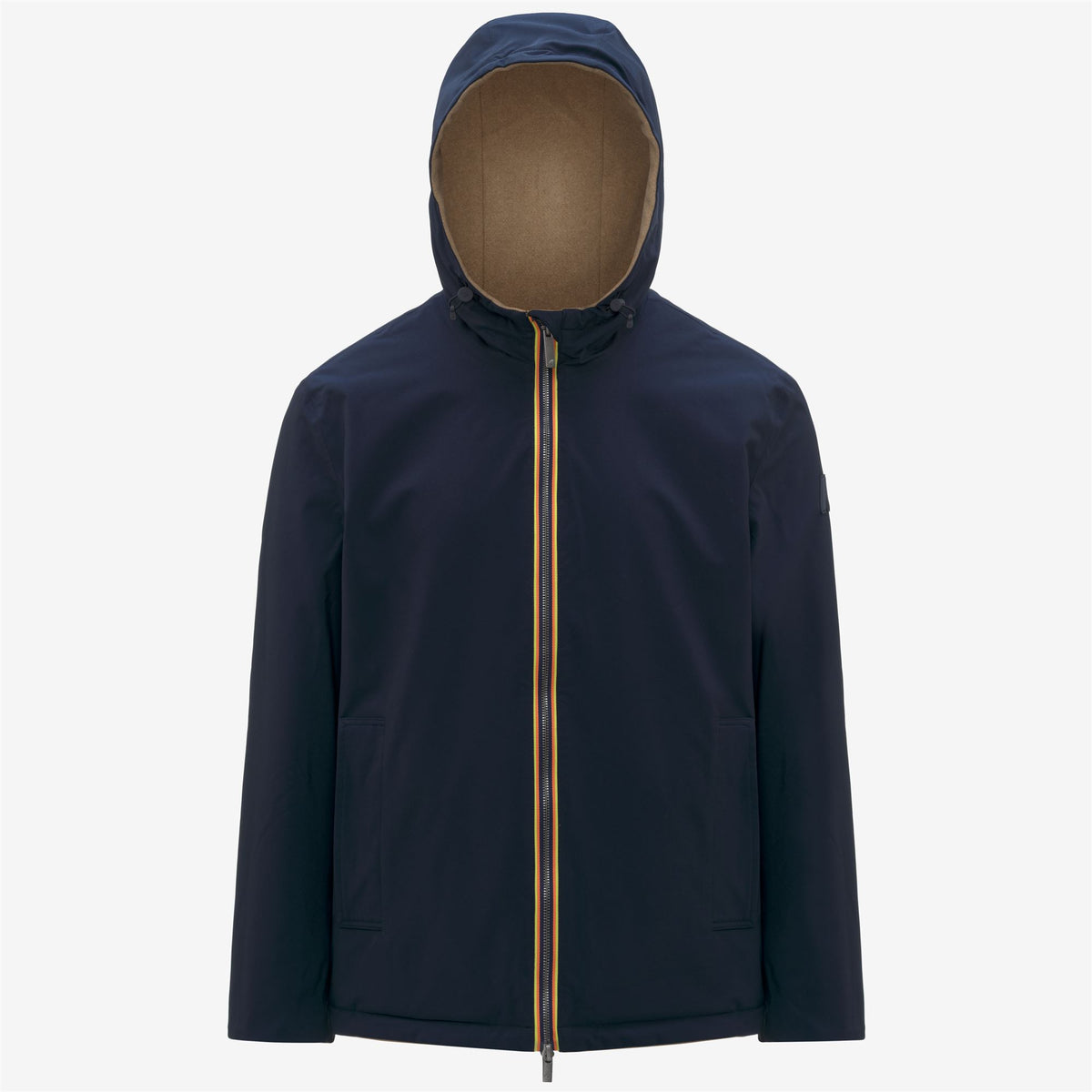 Jackets_Man_CLAUDEL WOOL BONDED DOUBLE_Mid_Beige Khaki - Blue Depth - Commercial 2