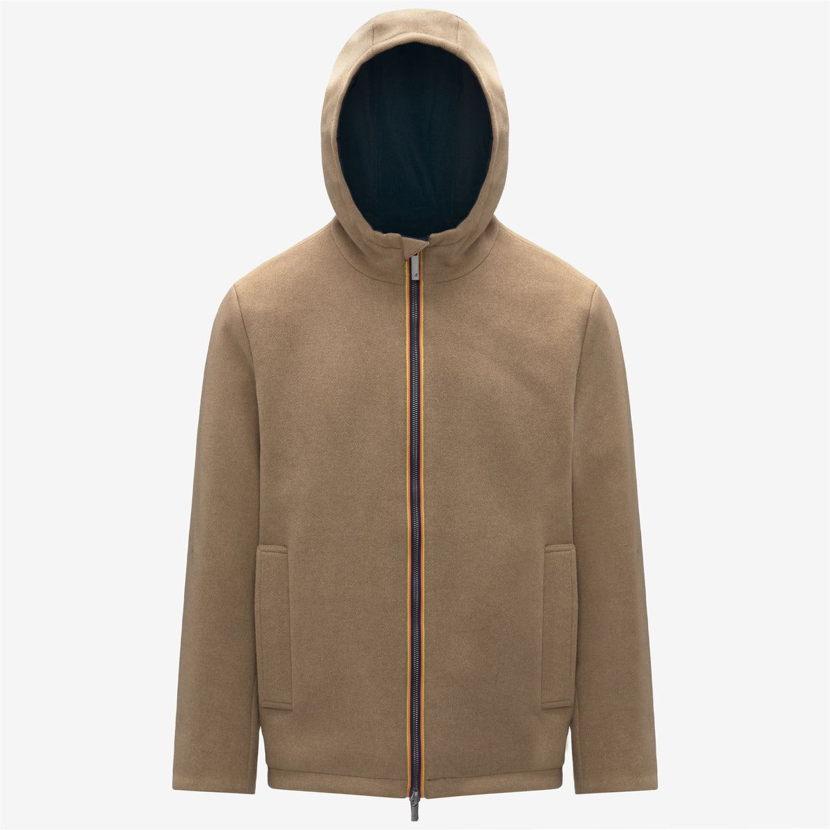 Jackets_Man_CLAUDEL WOOL BONDED DOUBLE_Mid_Beige Khaki - Blue Depth - Commercial 1
