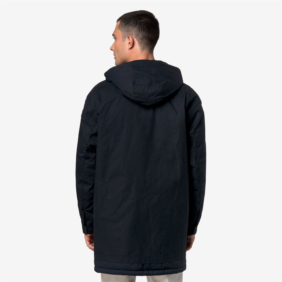 Jackets_Man_CURTI WAX COTTON NYLON_3/4 Length_Blue Depth - Commercial 6