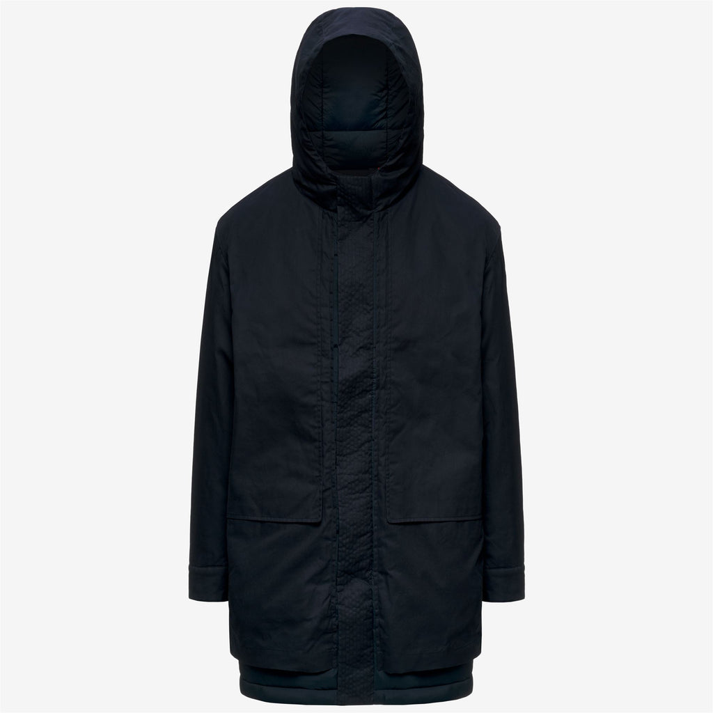 Jackets_Man_CURTI WAX COTTON NYLON_3/4 Length_Blue Depth - Commercial 1