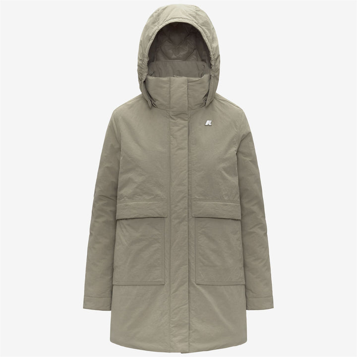 Chaqueta verde de corte 3/4 para mujer con aislamiento PrimaLoft 1