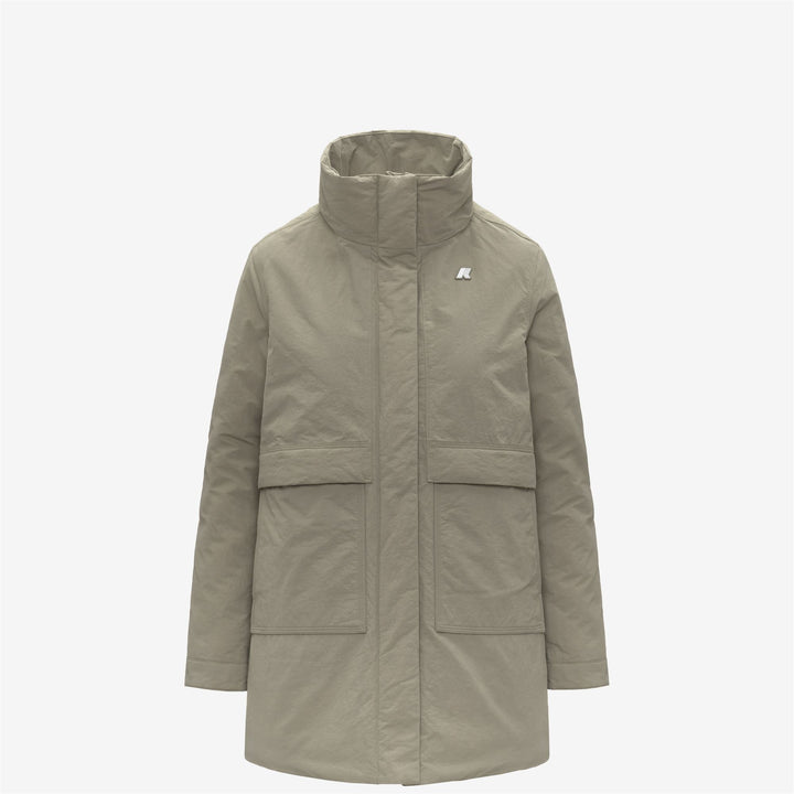 Chaqueta verde de corte 3/4 para mujer con aislamiento PrimaLoft 2