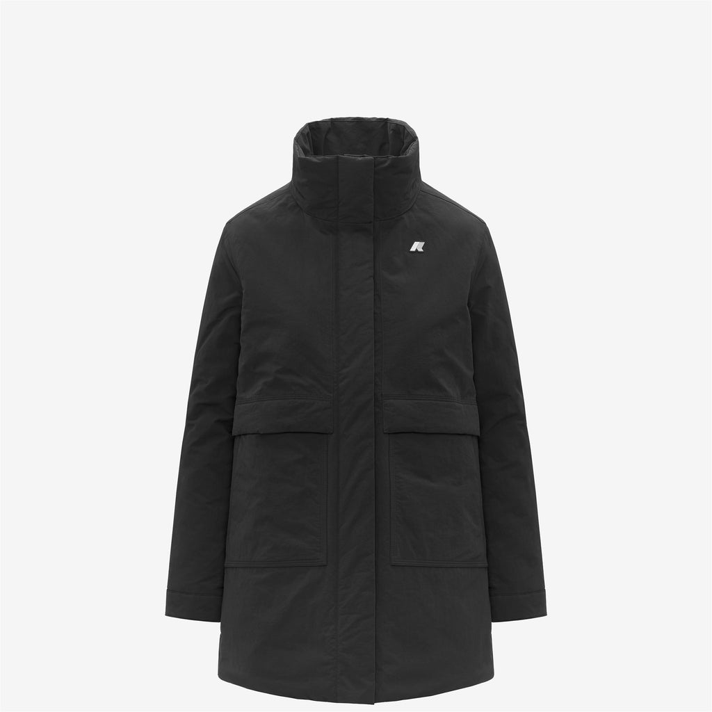 Jackets_WOMAN_KALIMA WARM COTTON NYLON_3/4 Length_Black Pure - Black Pure - Commercial 2