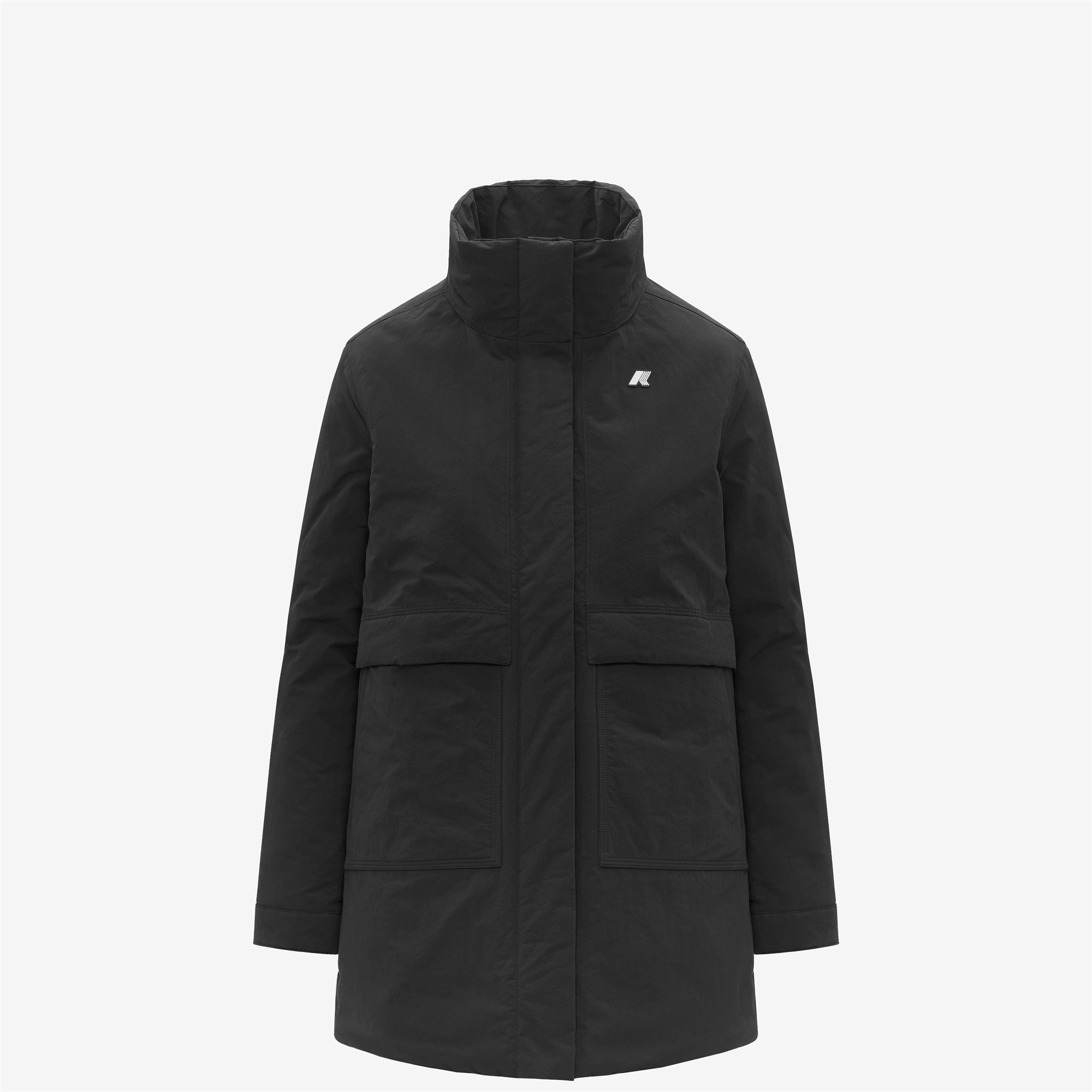 Jackets_WOMAN_KALIMA WARM COTTON NYLON_3/4 Length_Black Pure - Black Pure - Commercial 2