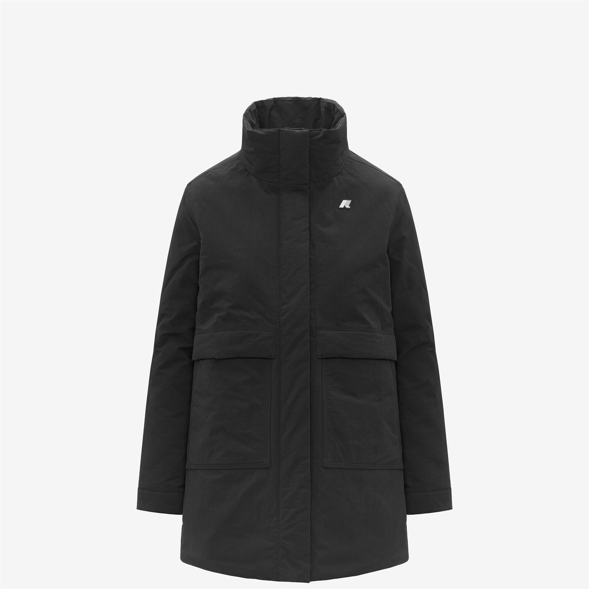 Jackets_WOMAN_KALIMA WARM COTTON NYLON_3/4 Length_Black Pure - Black Pure - Commercial 2