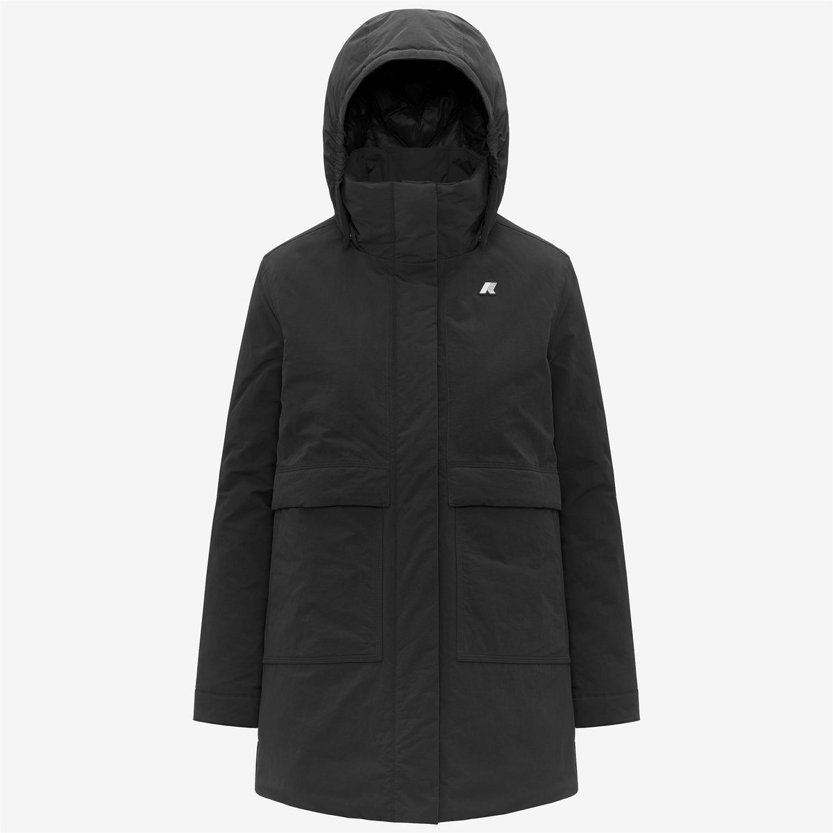 Jackets_WOMAN_KALIMA WARM COTTON NYLON_3/4 Length_Black Pure - Black Pure - Commercial 1