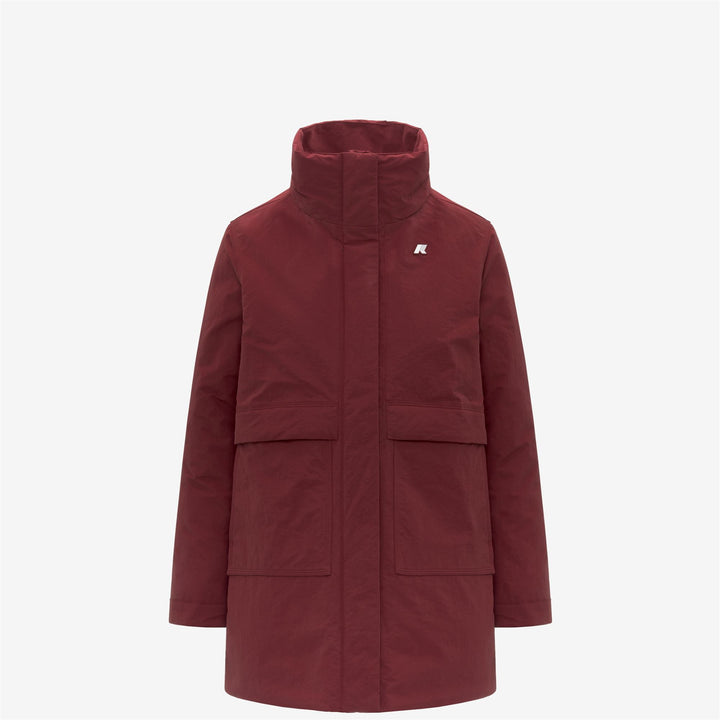 Chaqueta roja de corte 3/4 para mujer con aislamiento PrimaLoft 2