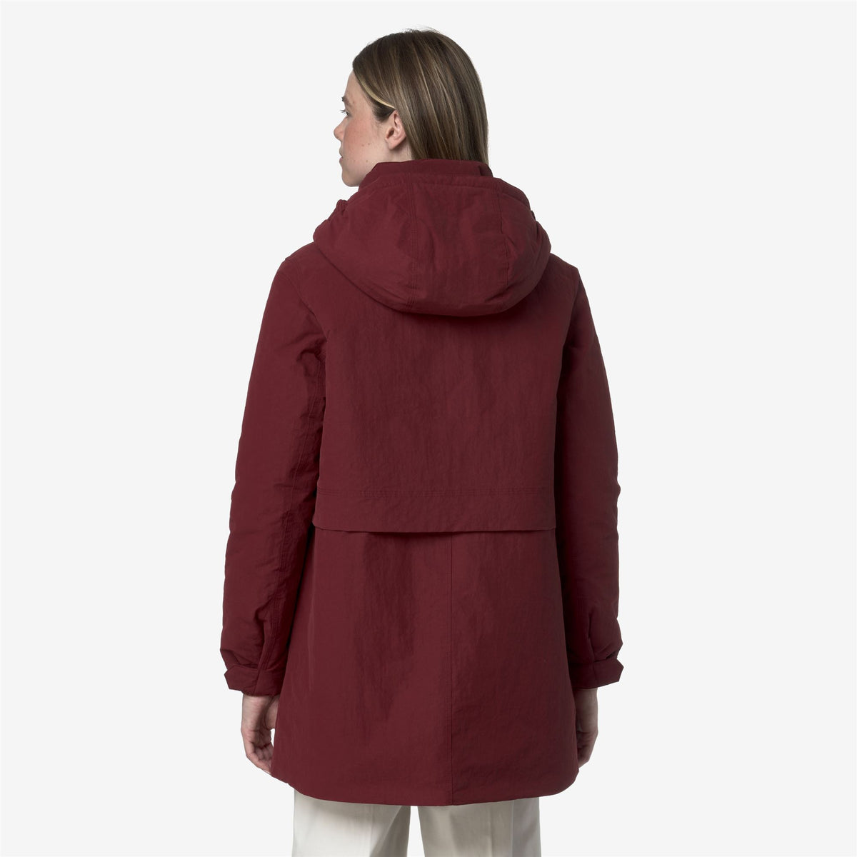Jackets_WOMAN_KALIMA WARM COTTON NYLON_3/4 Length_Red Syrah - Commercial 6