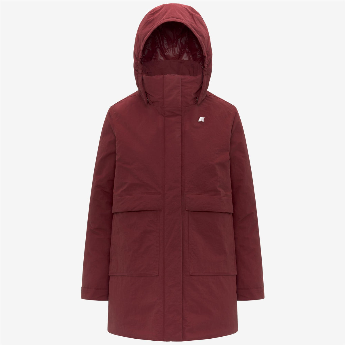 Jackets_WOMAN_KALIMA WARM COTTON NYLON_3/4 Length_Red Syrah - Commercial 1