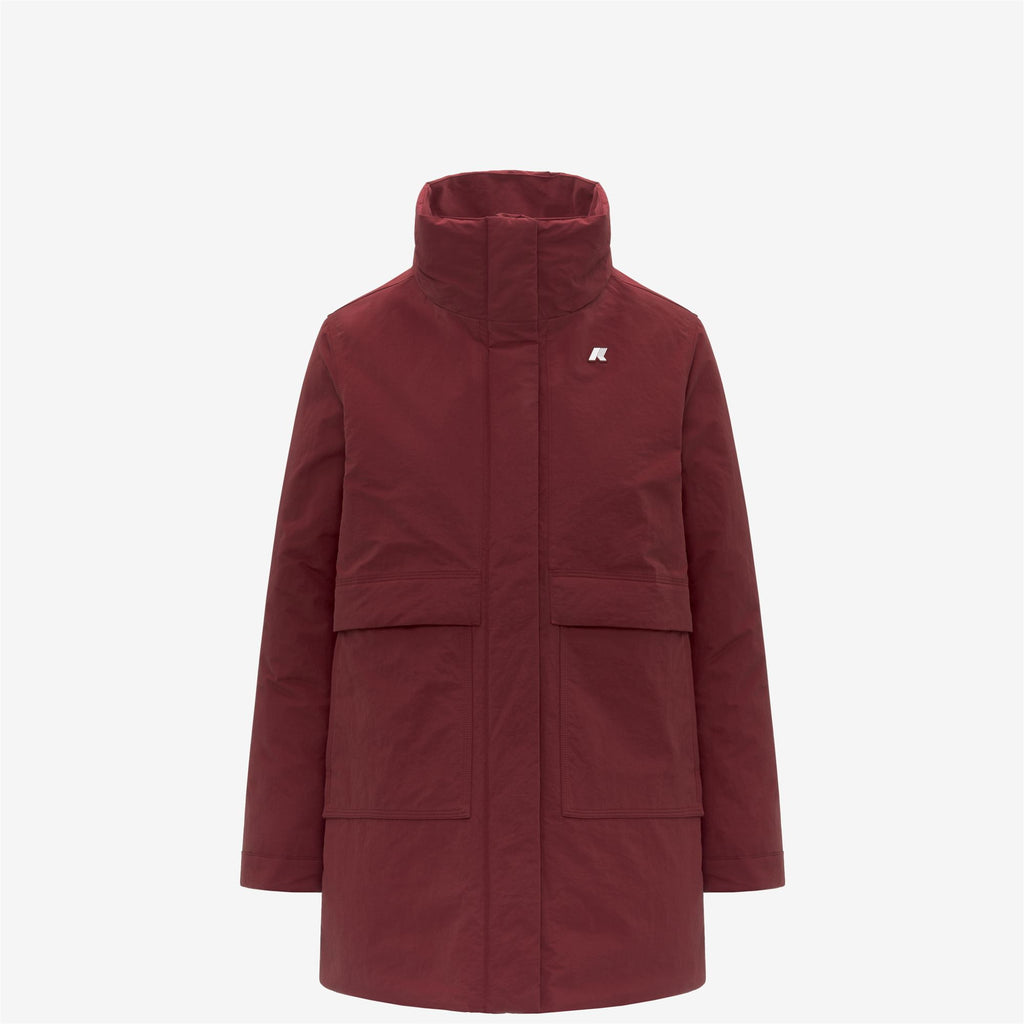 Jackets_WOMAN_KALIMA WARM COTTON NYLON_3/4 Length_Red Syrah - Commercial 2