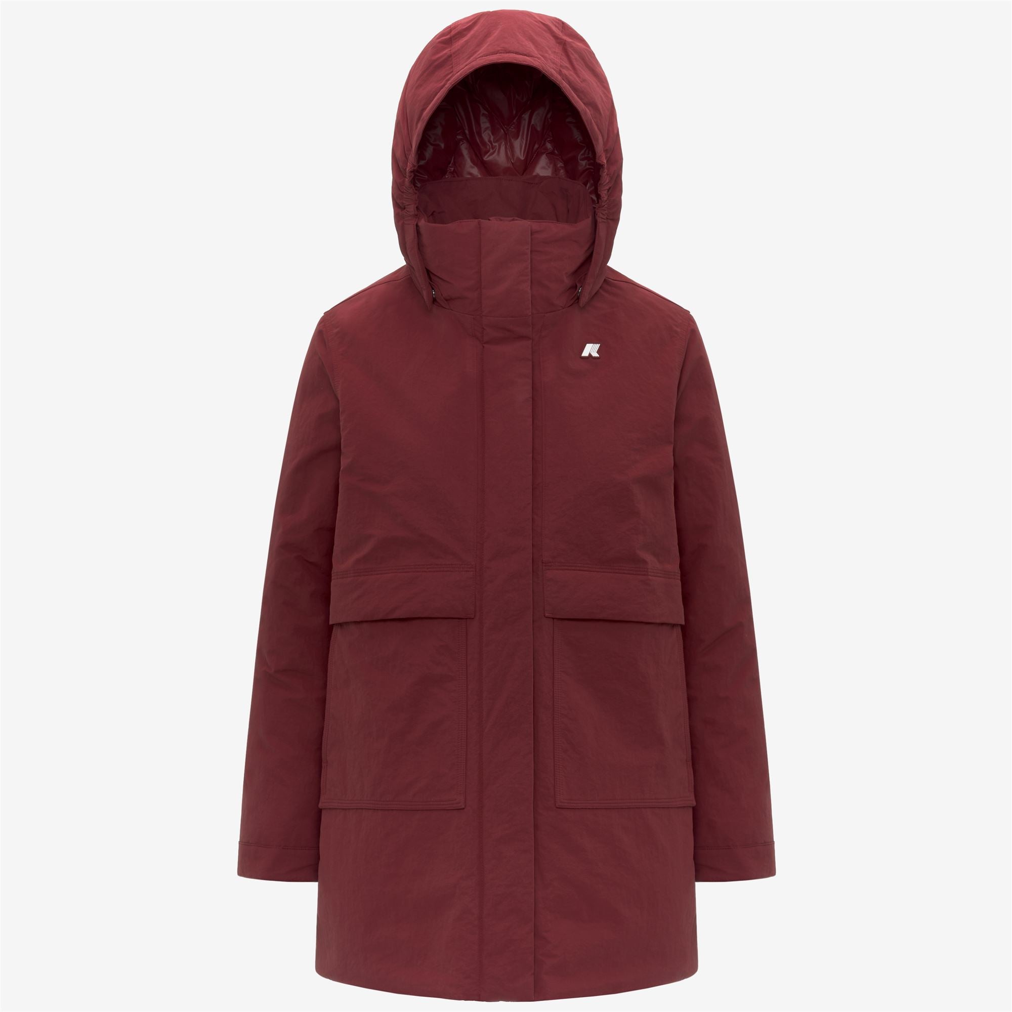 Jackets_WOMAN_KALIMA WARM COTTON NYLON_3/4 Length_Red Syrah - Commercial 1