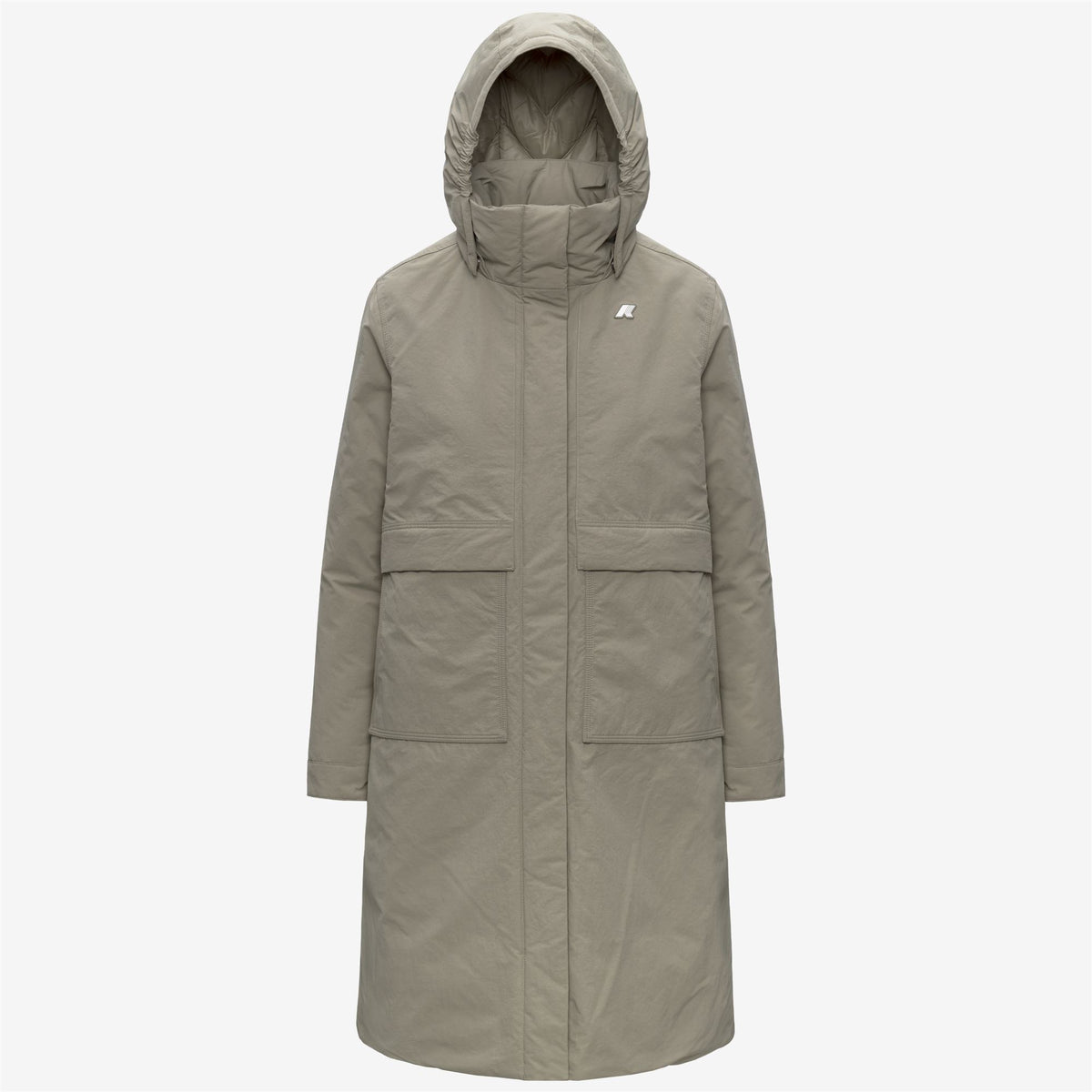 Jackets_WOMAN_KALISHA WARM COTTON NYLON_Long_Green Oak - Commercial 1