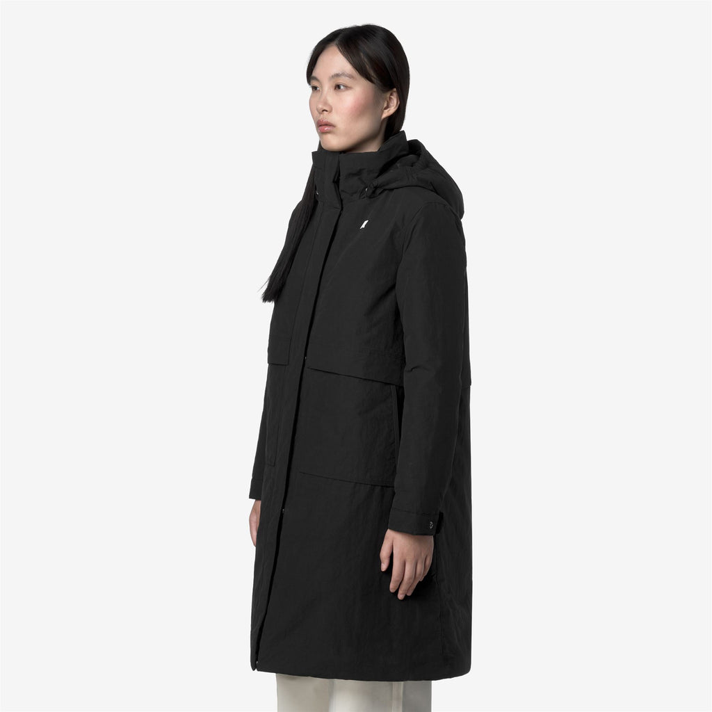 Jackets_WOMAN_KALISHA WARM COTTON NYLON_Long_Black Pure - Black Pure - Commercial 5