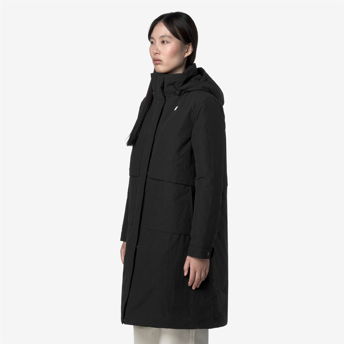 Jackets_WOMAN_KALISHA WARM COTTON NYLON_Long_Black Pure - Black Pure - Commercial 5