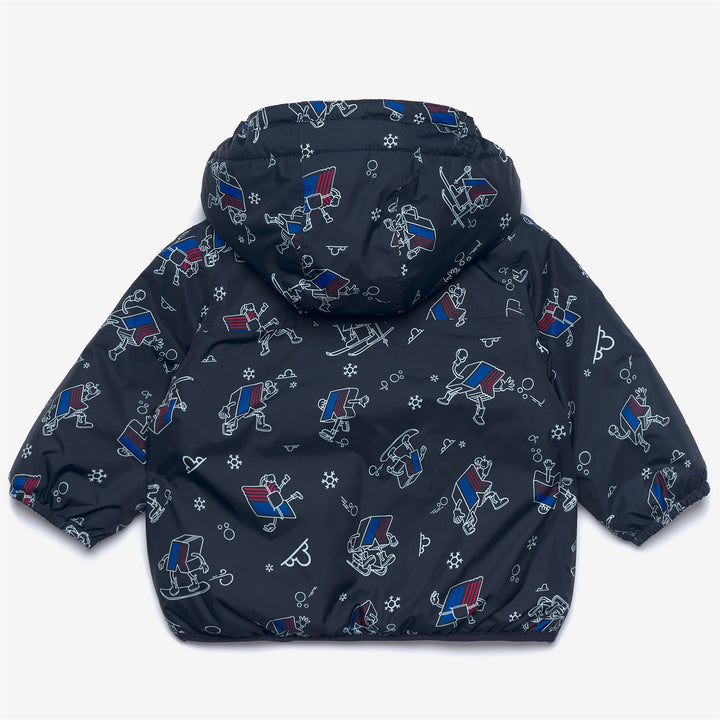 Chaqueta de transición aislante unisex azul para niños con forro de sherpa 2