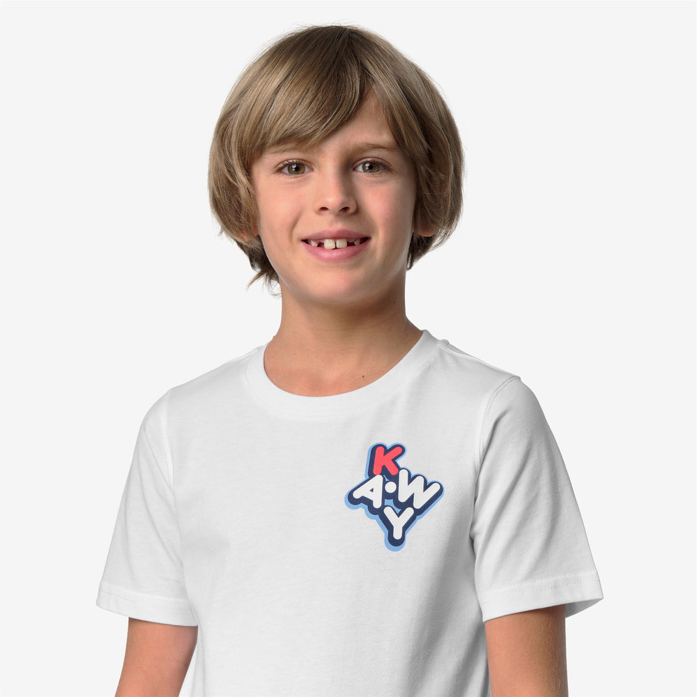 P. LEONIDE SCATTERED LETTERING - T-ShirtsTop - T-Shirt - Kid unisex - WHITE 02