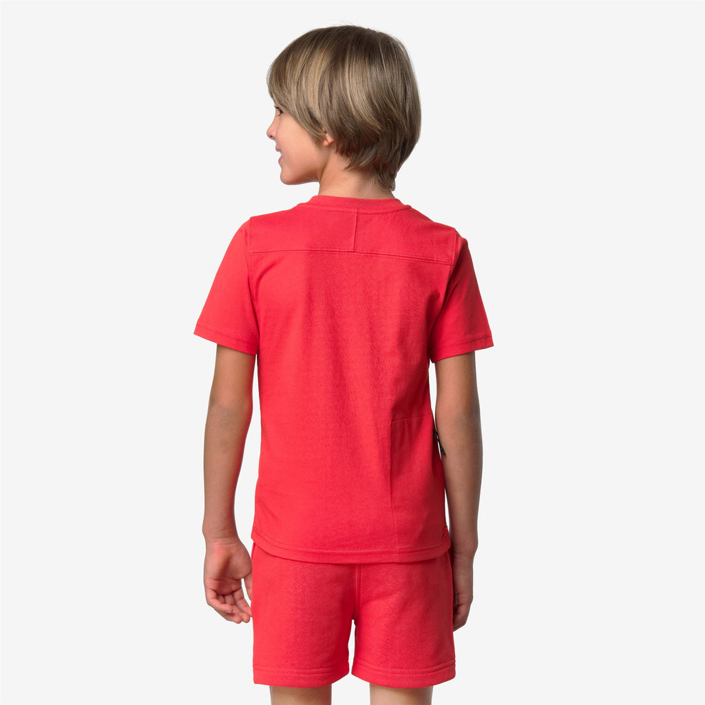 T-Shirts & Top_KID UNISEX_P. LEONIDE SCATTERED LETTERING_T-Shirt_Red Poppy - Red Poppy - Commercial 6
