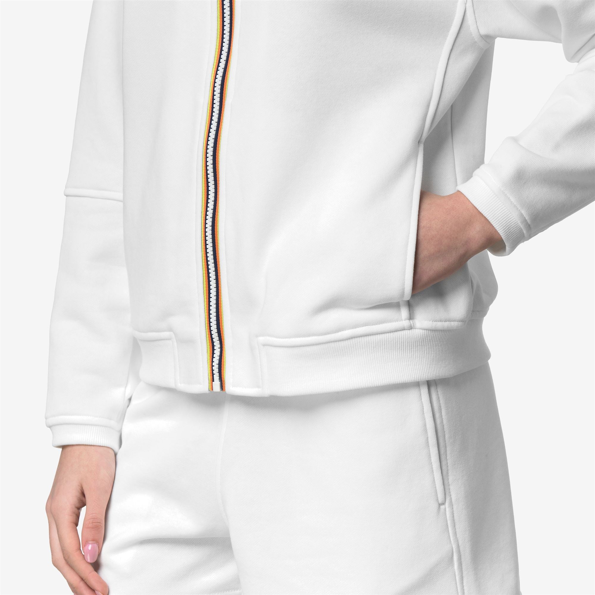 Fleece_WOMAN_LARA POLY COTTON_Jumper_White - White - Commercial 7