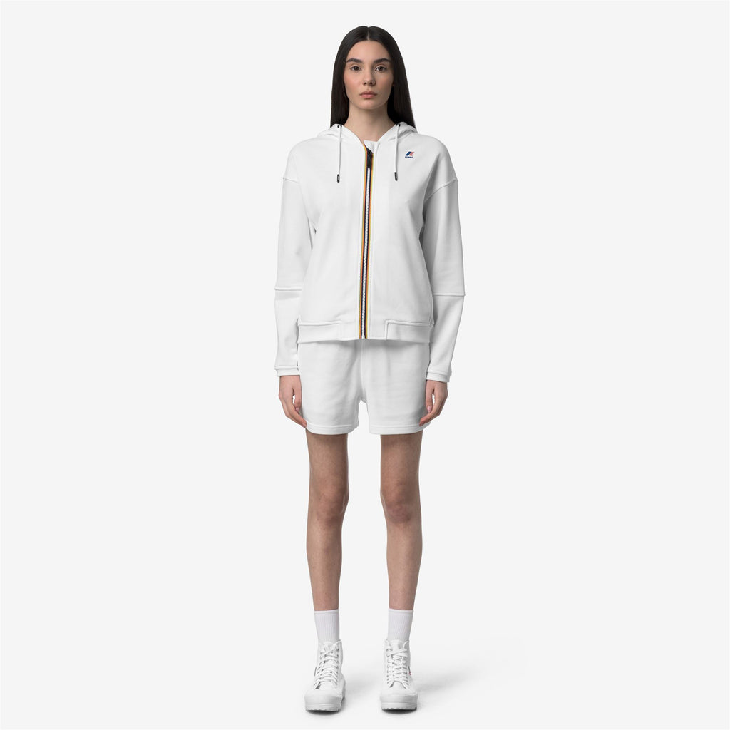 Fleece_WOMAN_LARA POLY COTTON_Jumper_White - White - Commercial 4