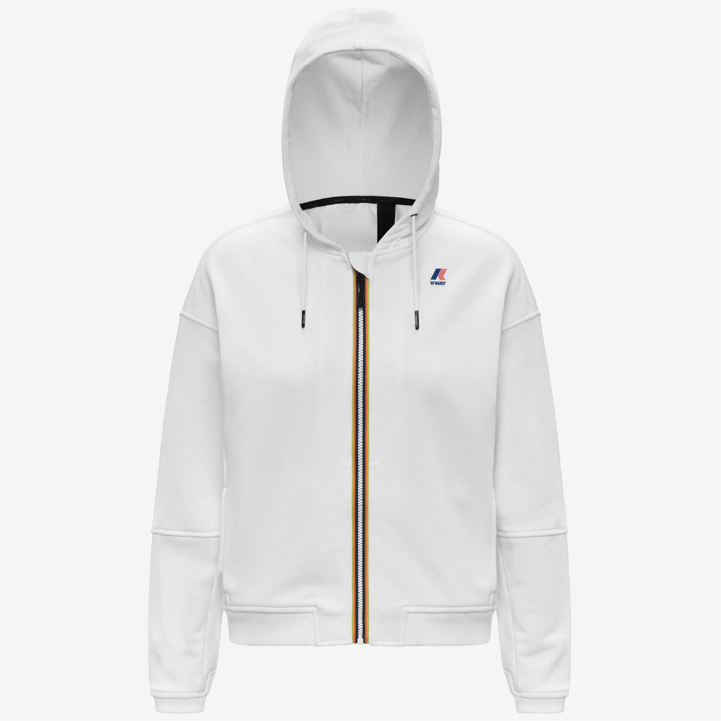 Fleece_WOMAN_LARA POLY COTTON_Jumper_White - White - Commercial 1