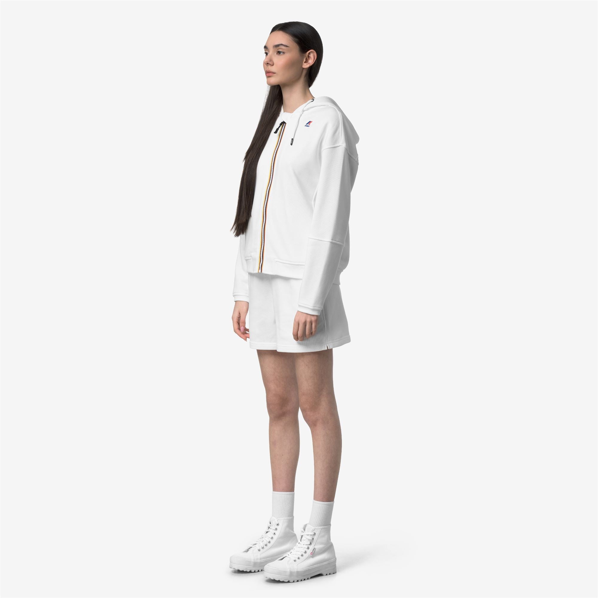 Fleece_WOMAN_LARA POLY COTTON_Jumper_White - White - Commercial 5