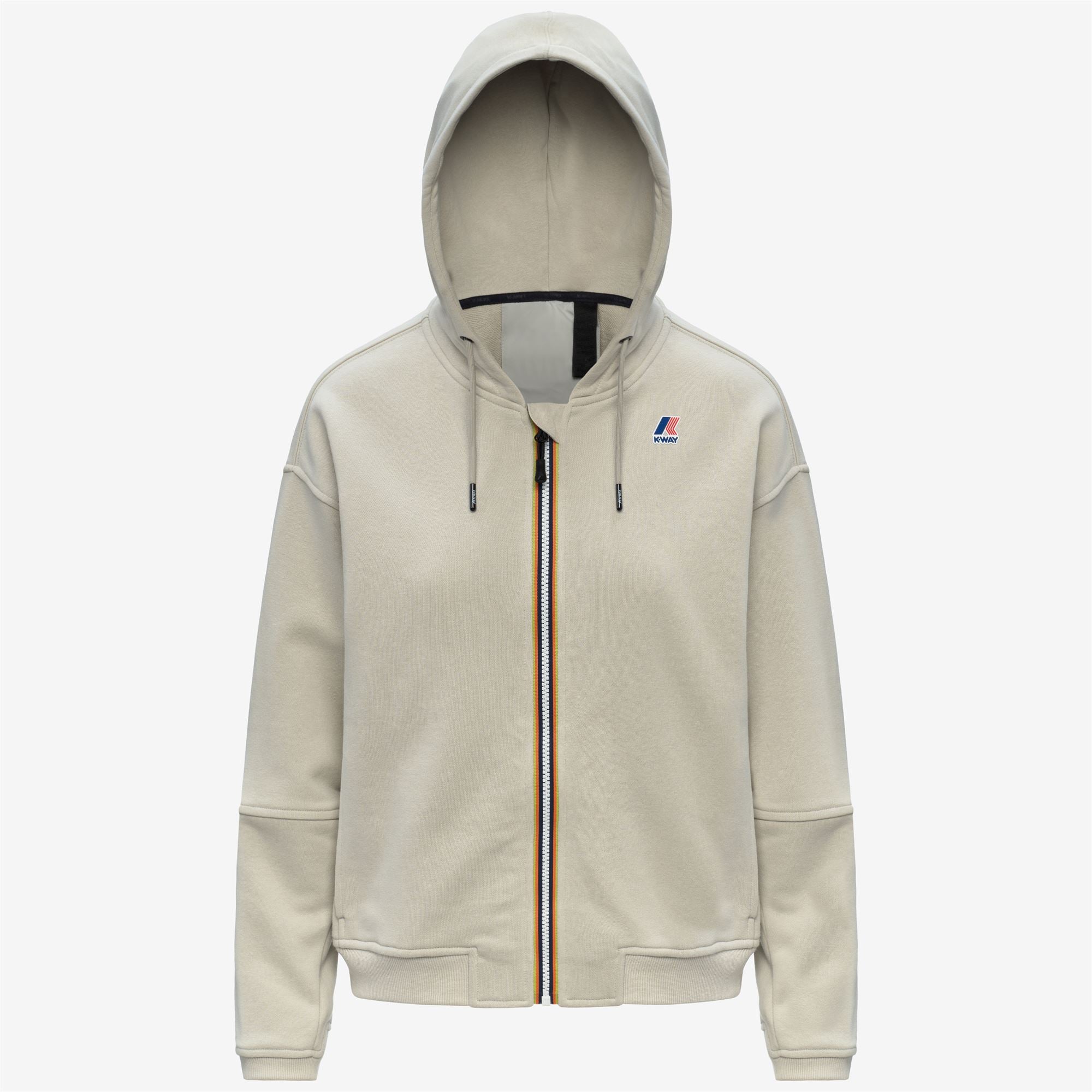 Fleece_WOMAN_LARA POLY COTTON_Jumper_BEIGE LT - Commercial 1