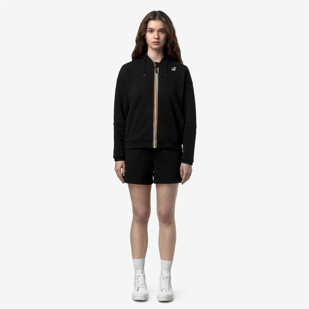 LARA POLY COTTON - Fleece - Jumper - Woman - BLACK PURE 02