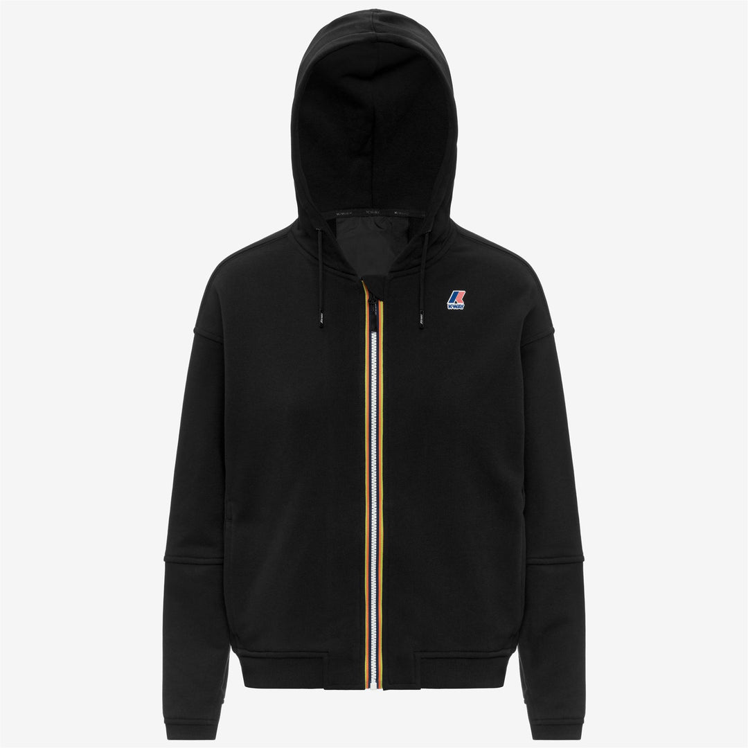 LARA POLY COTTON - Fleece - Jumper - Woman - BLACK PURE 01