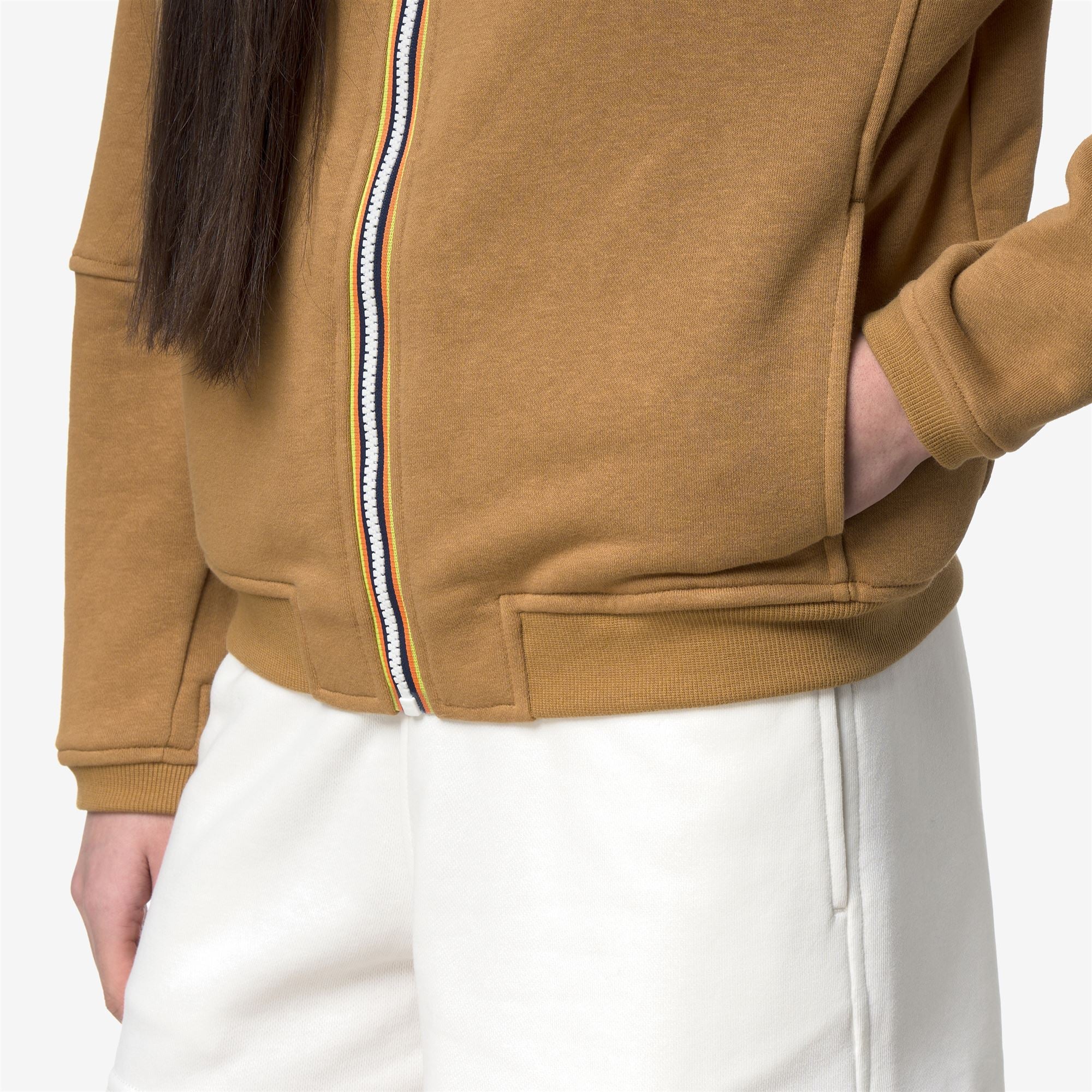 Fleece_WOMAN_LARA POLY COTTON_Jumper_Brown Bistre - Commercial 7