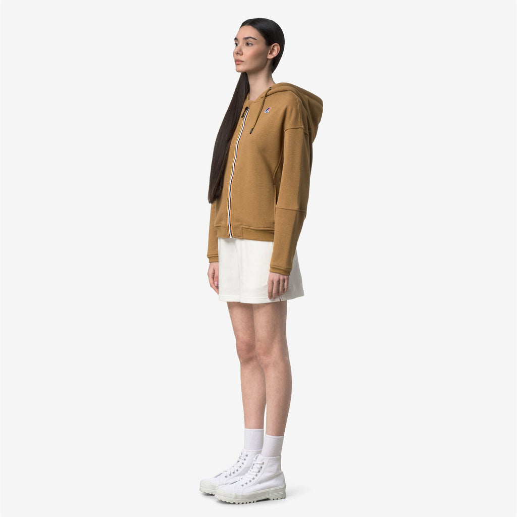Fleece_WOMAN_LARA POLY COTTON_Jumper_Brown Bistre - Commercial 5