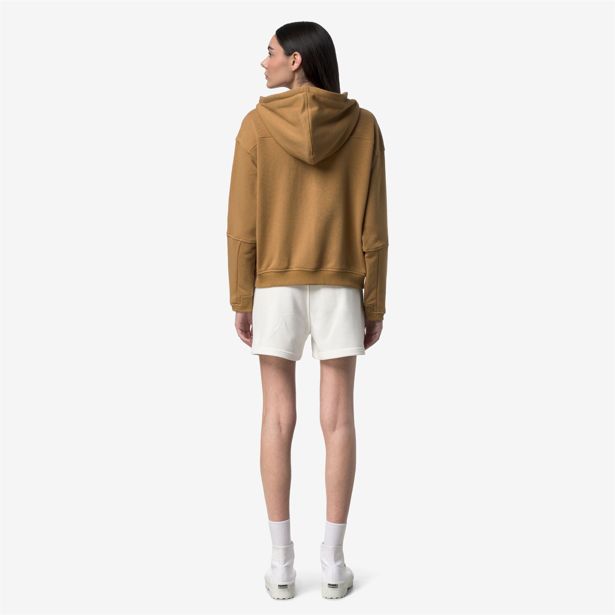 Fleece_WOMAN_LARA POLY COTTON_Jumper_Brown Bistre - Commercial 6