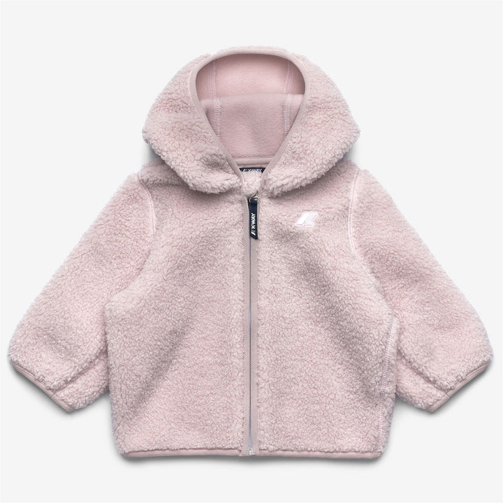 Grey unisex kid's full zip fleece hoodie with dual-layer warmth 1
