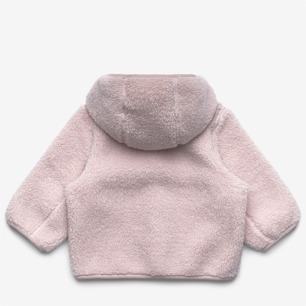 Felpa con cappuccio in pile unisex grigia per bambini con cerniera intera e doppio strato termico 02