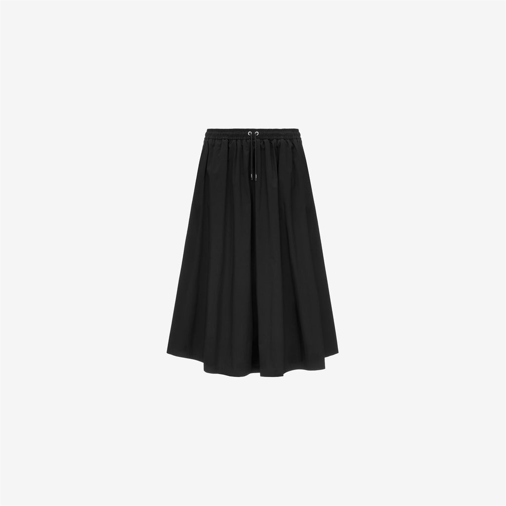 Skirts_WOMAN_MOSELLA LIGHT POPLIN TECH_Long_Black Pure - Commercial 1