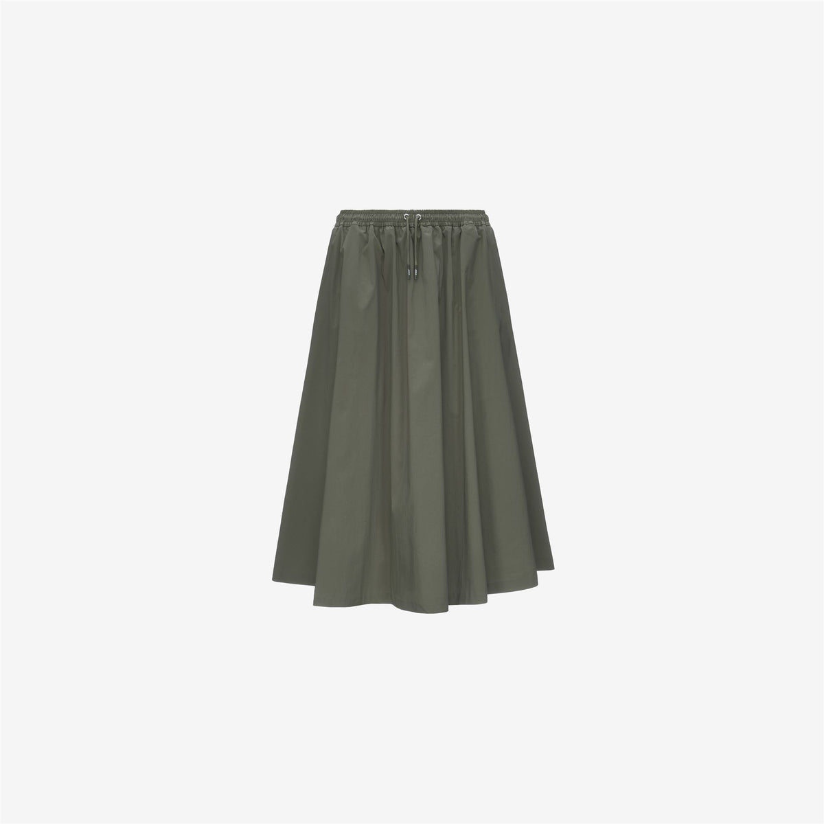 Skirts_WOMAN_MOSELLA LIGHT POPLIN TECH_Long_Green Lichen - Commercial 1