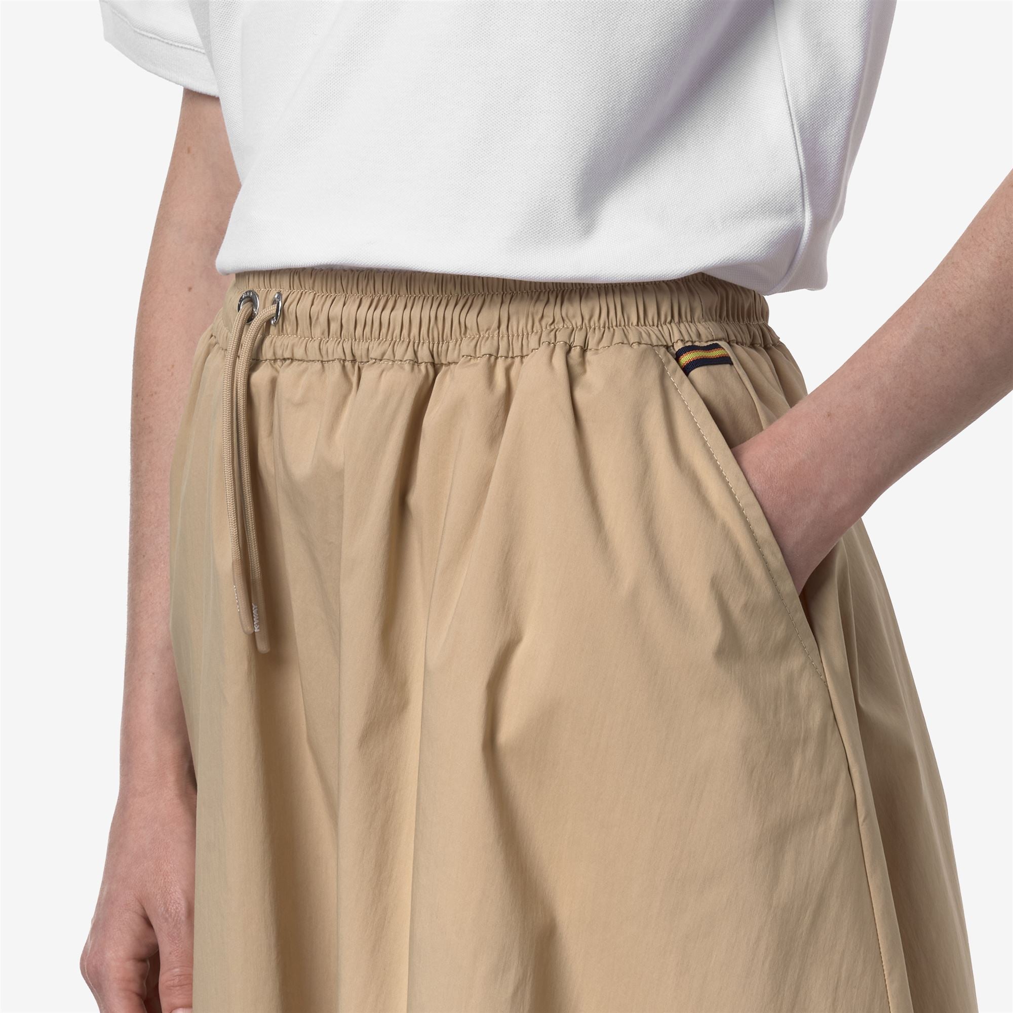 Skirts_WOMAN_MOSELLA LIGHT POPLIN TECH_Long_Beige Rope - Commercial 7