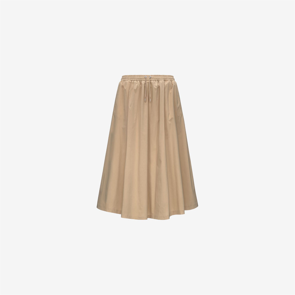 Skirts_WOMAN_MOSELLA LIGHT POPLIN TECH_Long_Beige Rope - Commercial 1
