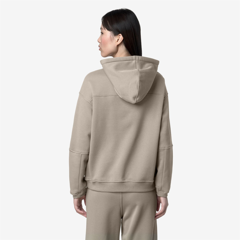 Fleece_WOMAN_NINETTE BRUSHED PC_Hoodie_Green Oak - Commercial 6