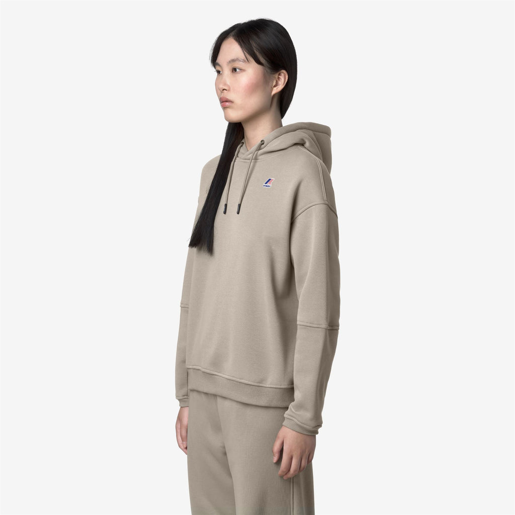 Fleece_WOMAN_NINETTE BRUSHED PC_Hoodie_Green Oak - Commercial 5