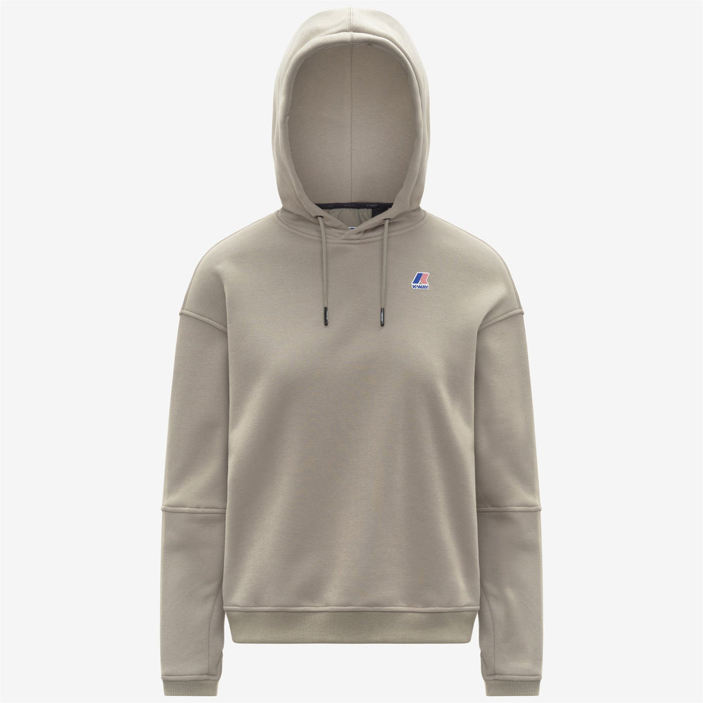 Fleece_WOMAN_NINETTE BRUSHED PC_Hoodie_Green Oak - Commercial 1