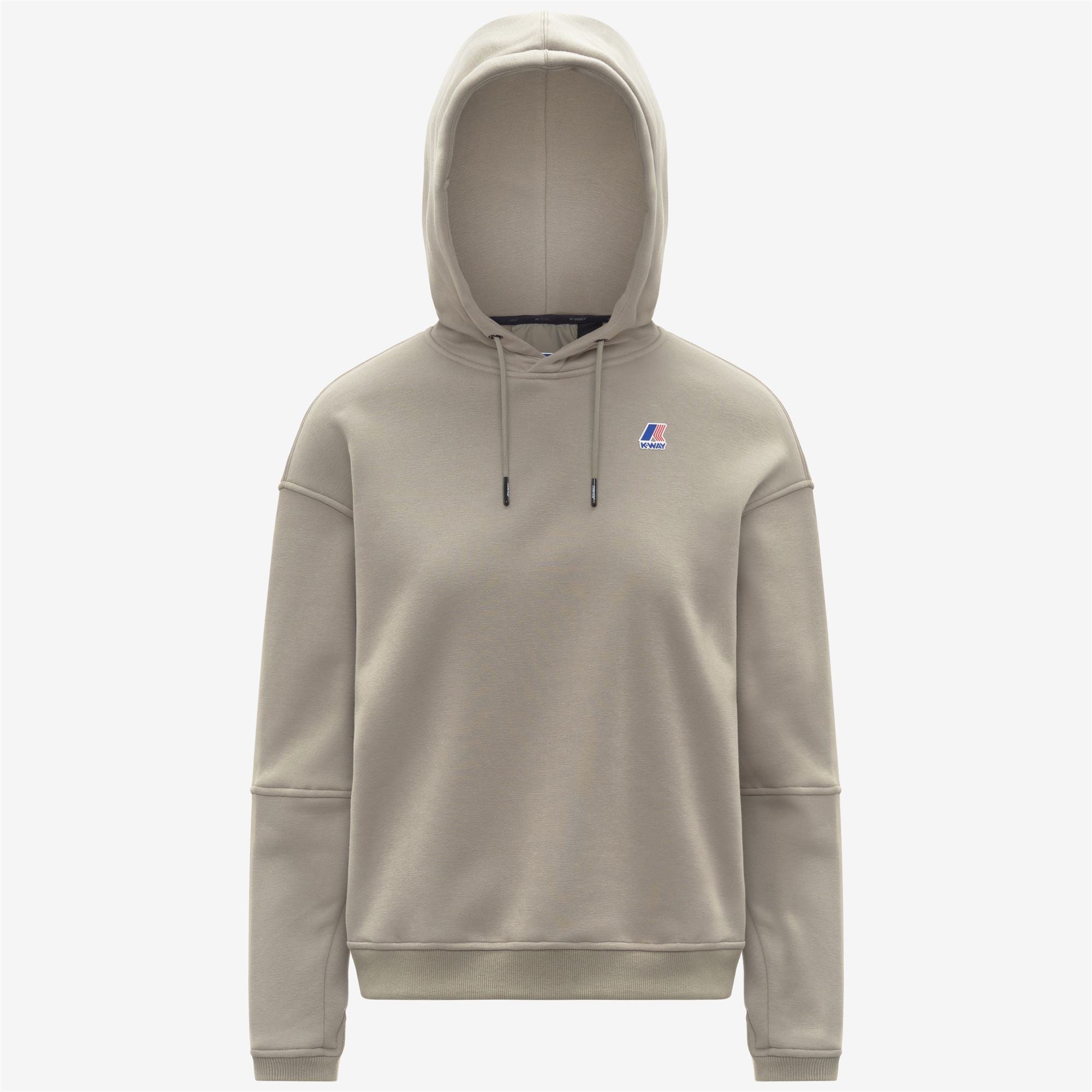 Fleece_WOMAN_NINETTE BRUSHED PC_Hoodie_Green Oak - Commercial 1