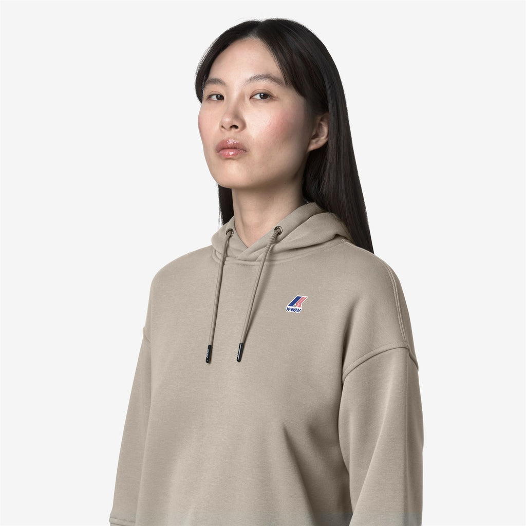 Fleece_WOMAN_NINETTE BRUSHED PC_Hoodie_Green Oak - Commercial 7