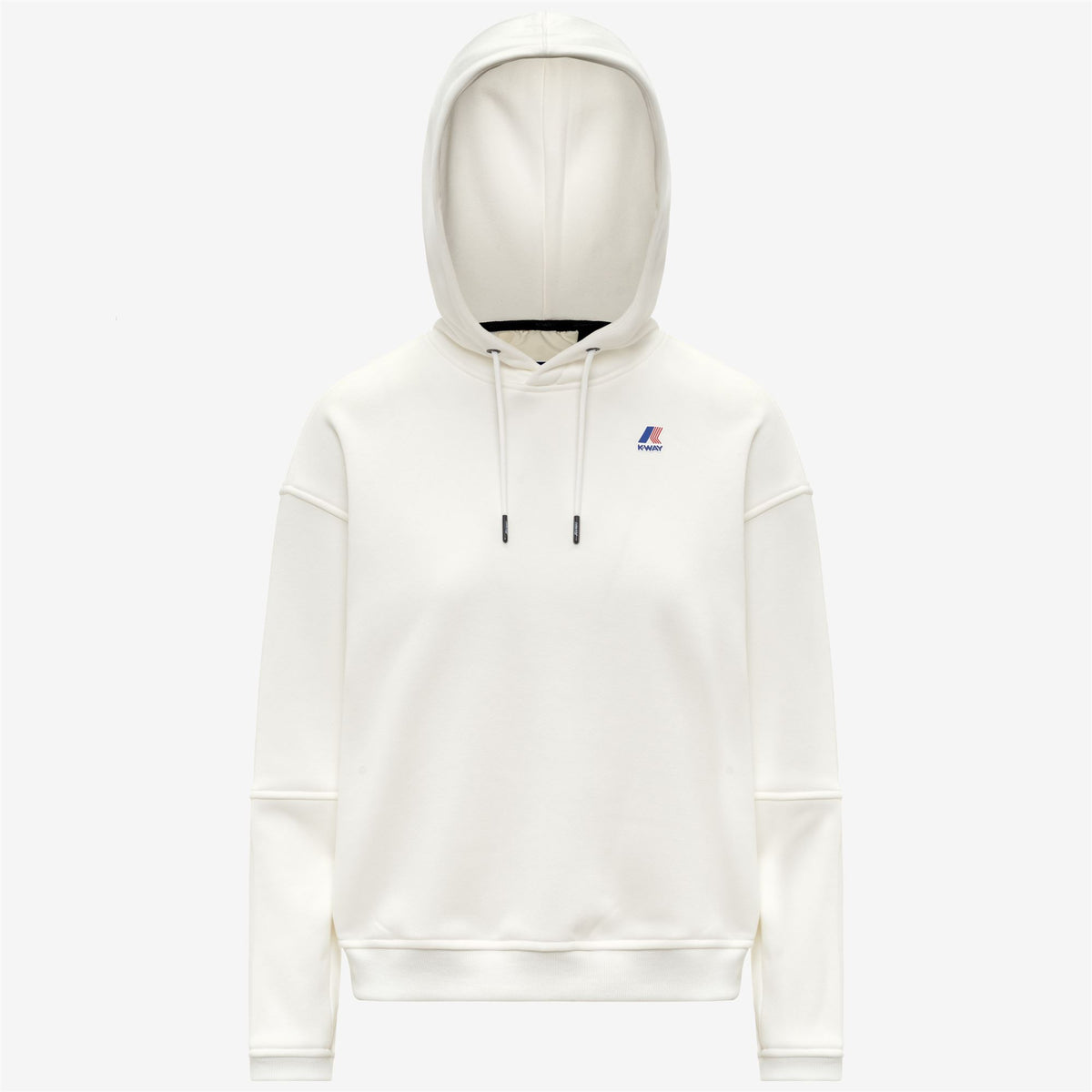 Fleece_WOMAN_NINETTE BRUSHED PC_Hoodie_White Gardenia - Commercial 1