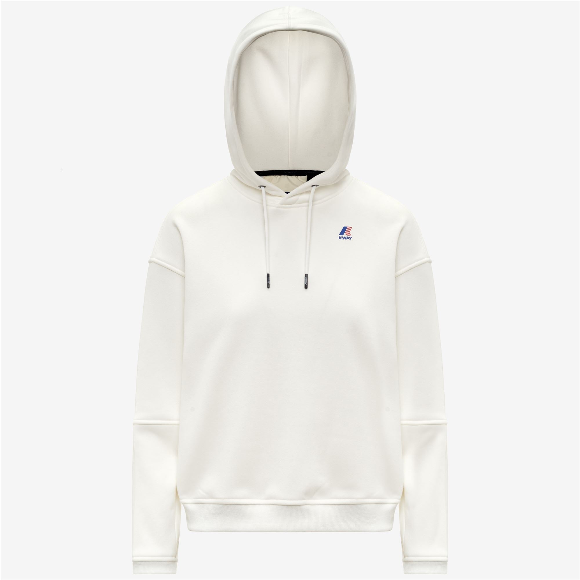 Fleece_WOMAN_NINETTE BRUSHED PC_Hoodie_White Gardenia - Commercial 1