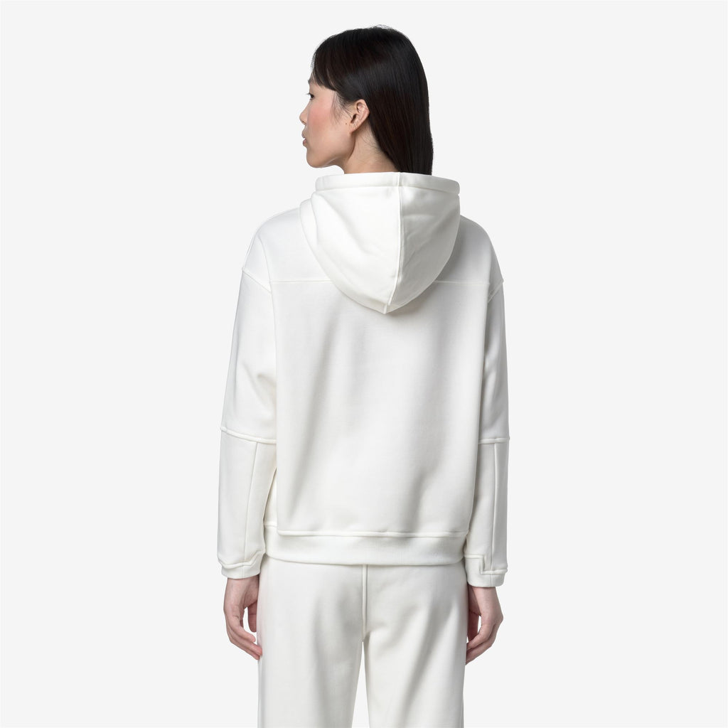 Fleece_WOMAN_NINETTE BRUSHED PC_Hoodie_White Gardenia - Commercial 6