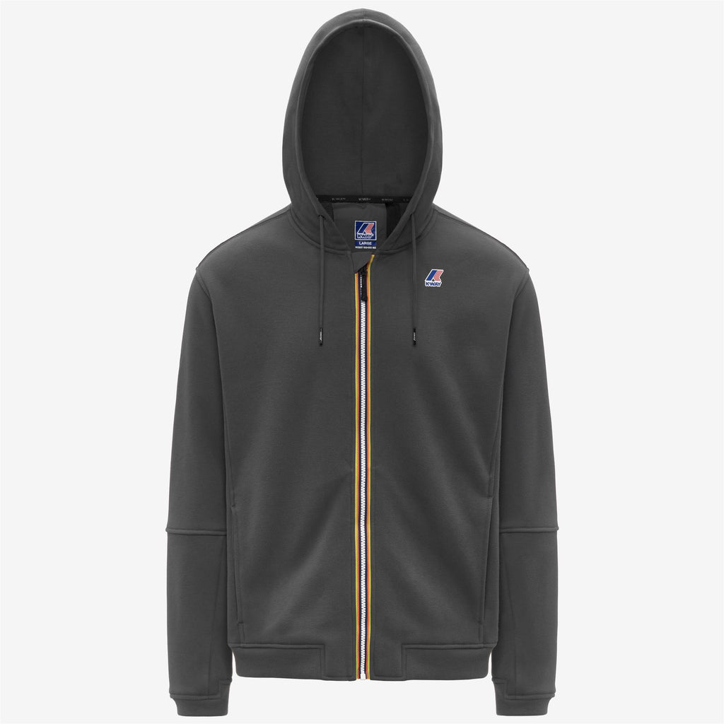 Fleece_UNISEX_PROSPER BRUSHED PC_Hoodie Full Zip_Grey Shadow Dk - Commercial 1