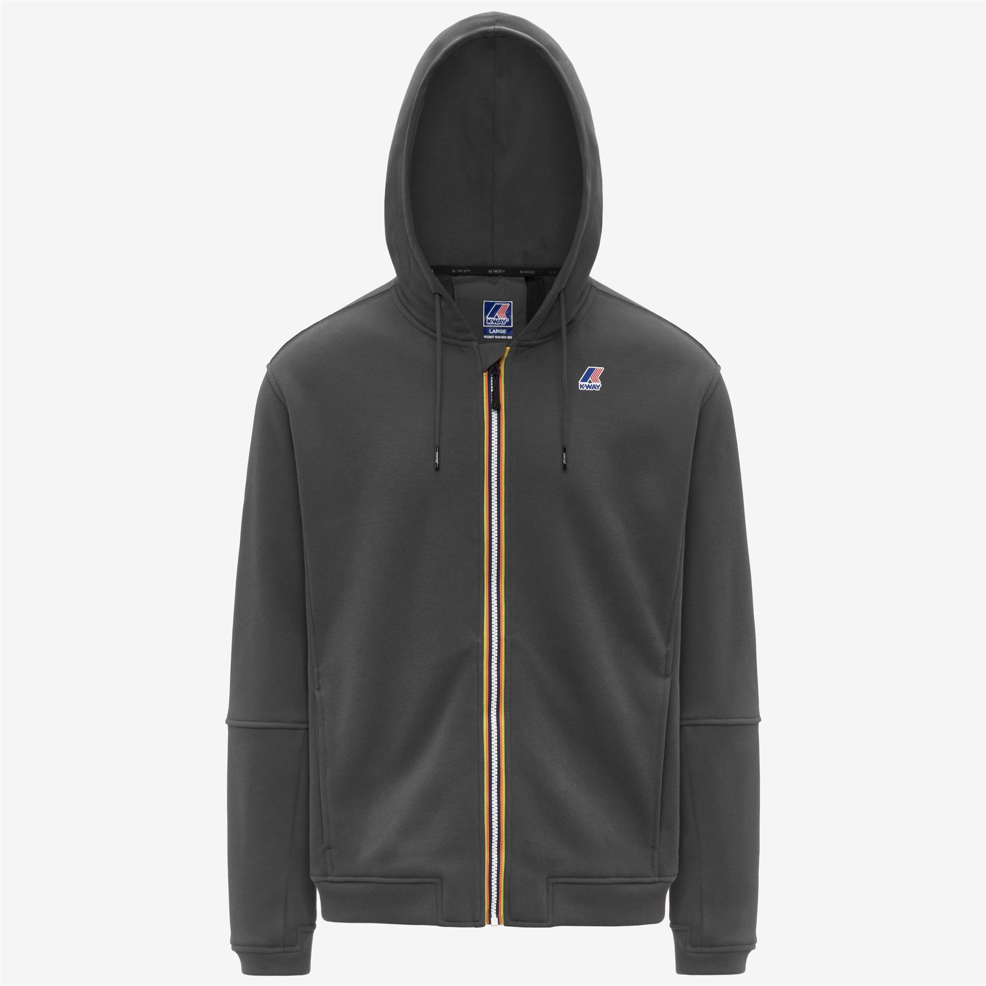 Fleece_UNISEX_PROSPER BRUSHED PC_Hoodie Full Zip_Grey Shadow Dk - Commercial 1